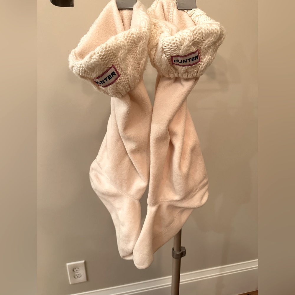 Hunter boots inserts socks cream size 8-10